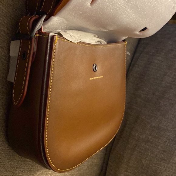NWT! Coach saddle bag Smooth butter leather 2 set-1941 collection bag - Picture 3 of 12
